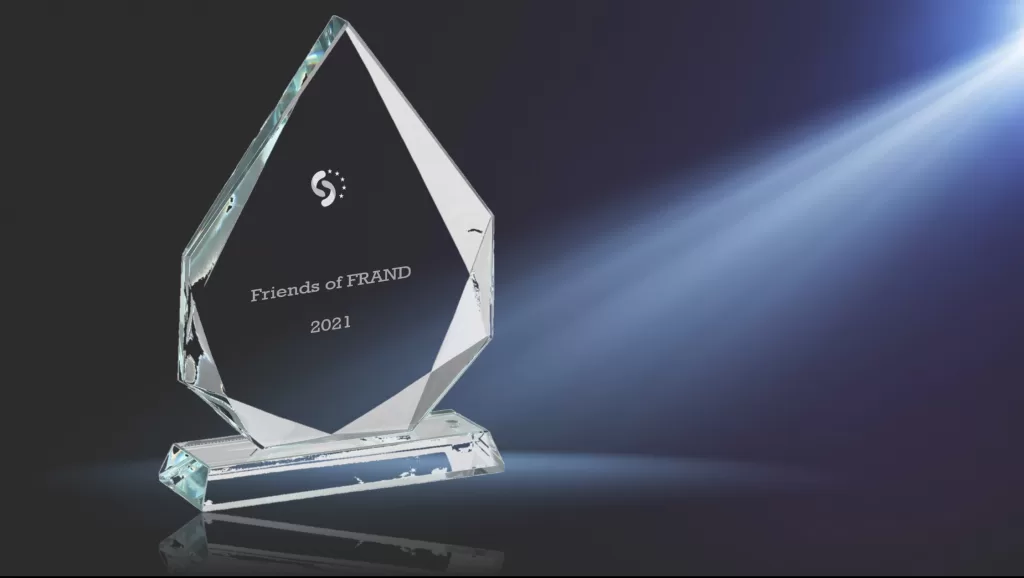 ‘Friends of FRAND’ Award Granted to FSA Outgoing Chair